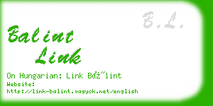 balint link business card